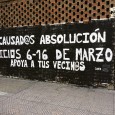   Como anunciábamos, los días 3 y 4 de abril continuaron las vistas del juicio a 12 jóvenes vecinos de Gamonal detenidos en el barrio el pasado mes de enero […]